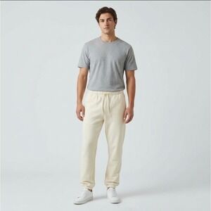 Kith Winter Classics Off-White Jogger Sweatpants - Cotton Fleece - Size: XS